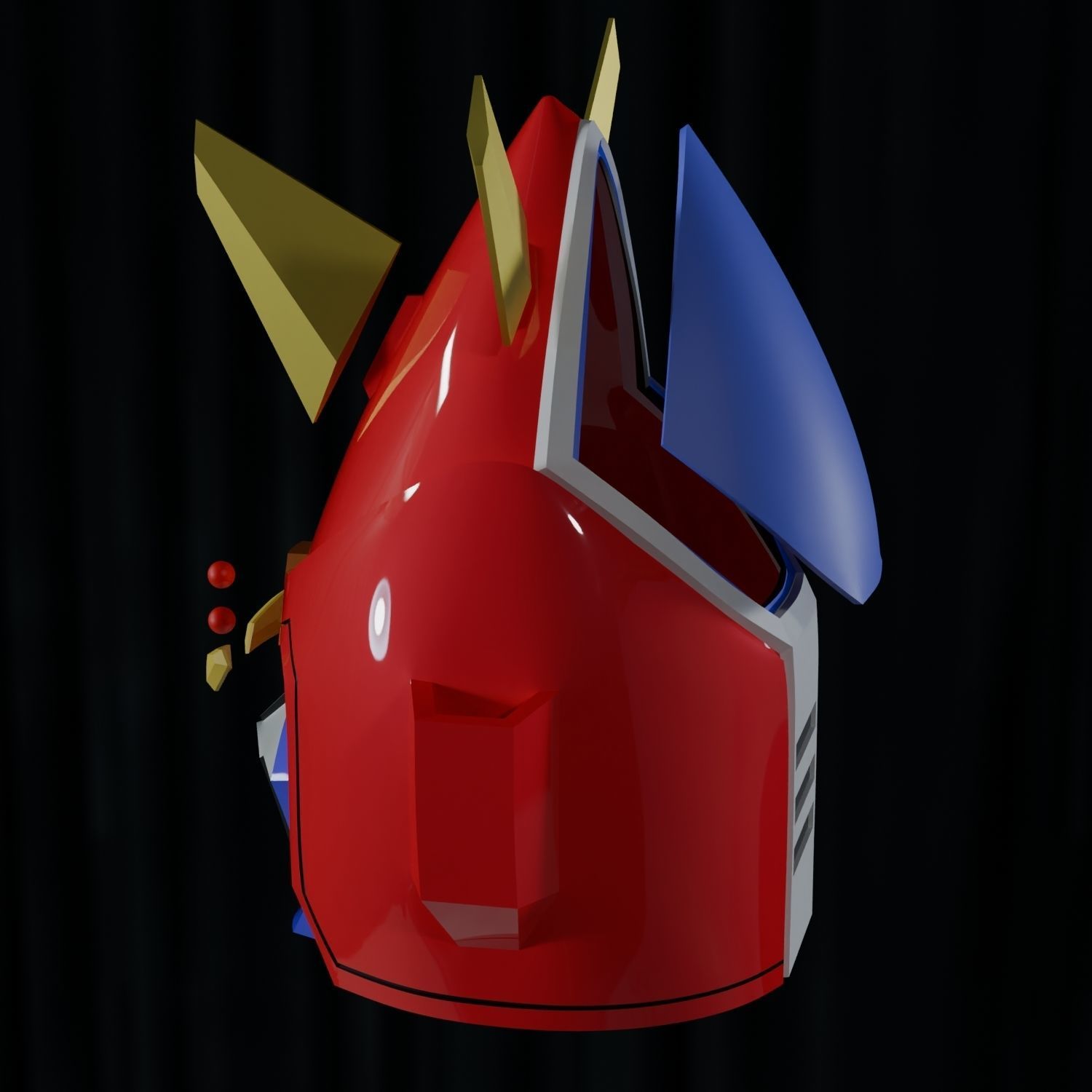 Choudenji Machine Voltes V Classic Anime Helmet Wearable 3D print model_8