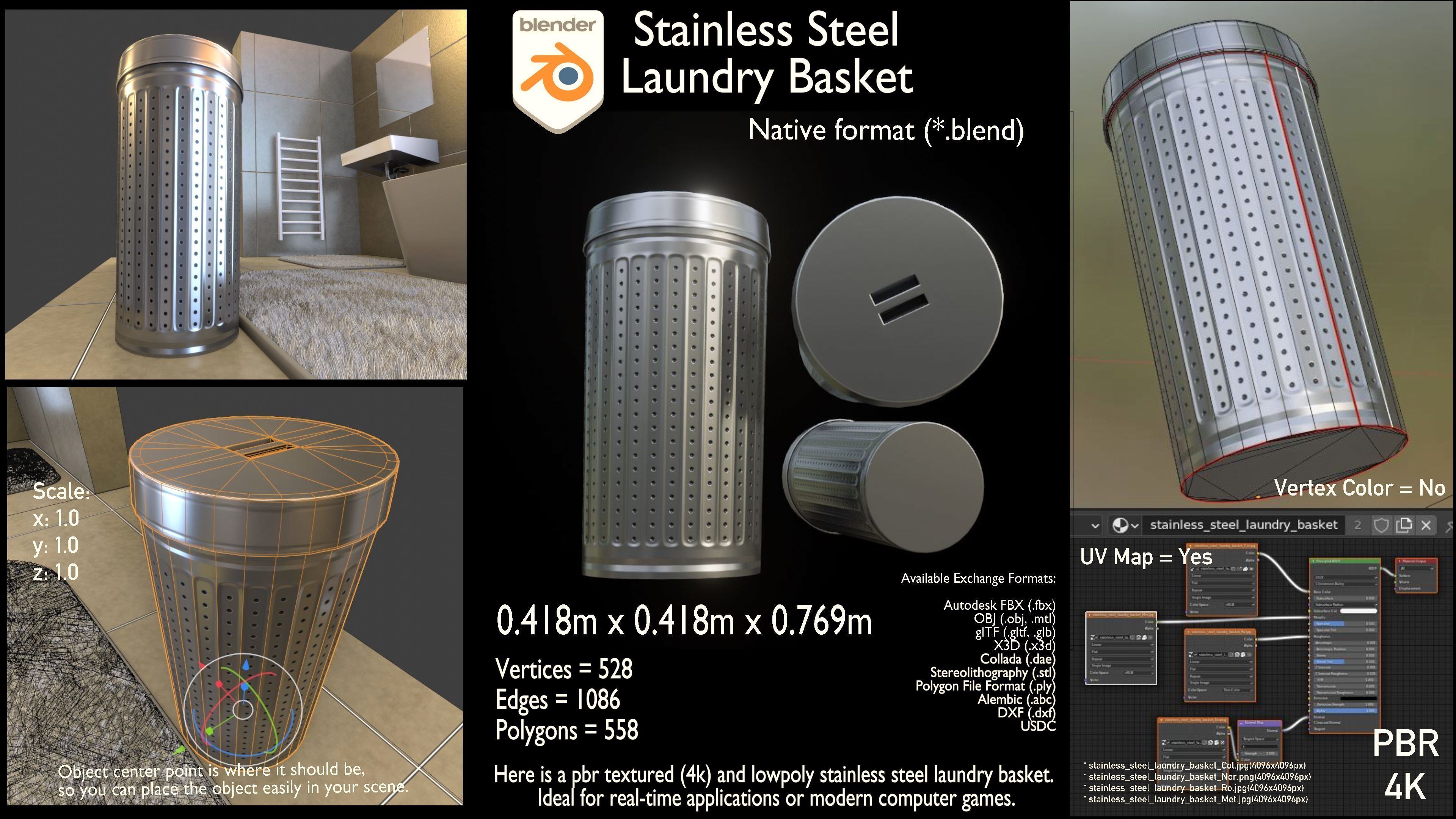 Bathroom Interior Package 5 3D Model Collection_110