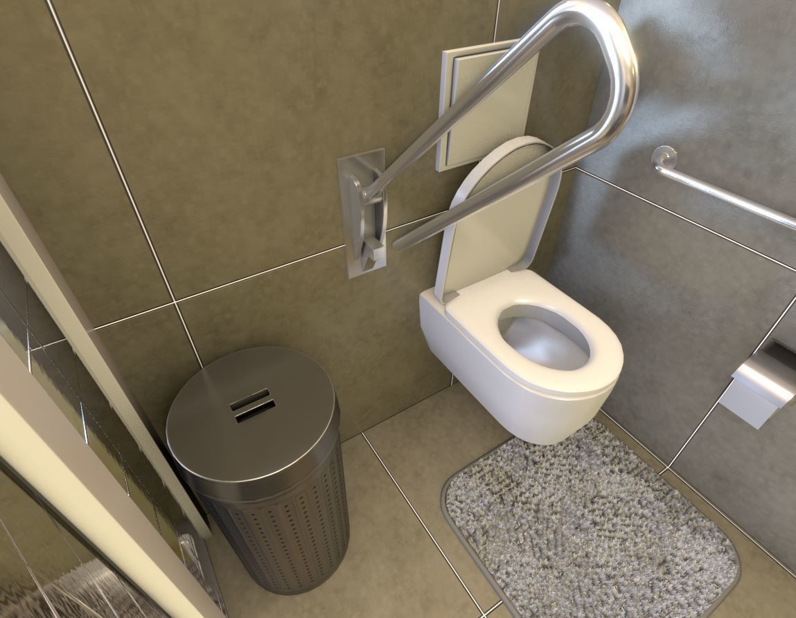 Bathroom Interior Package 5 3D Model Collection_107