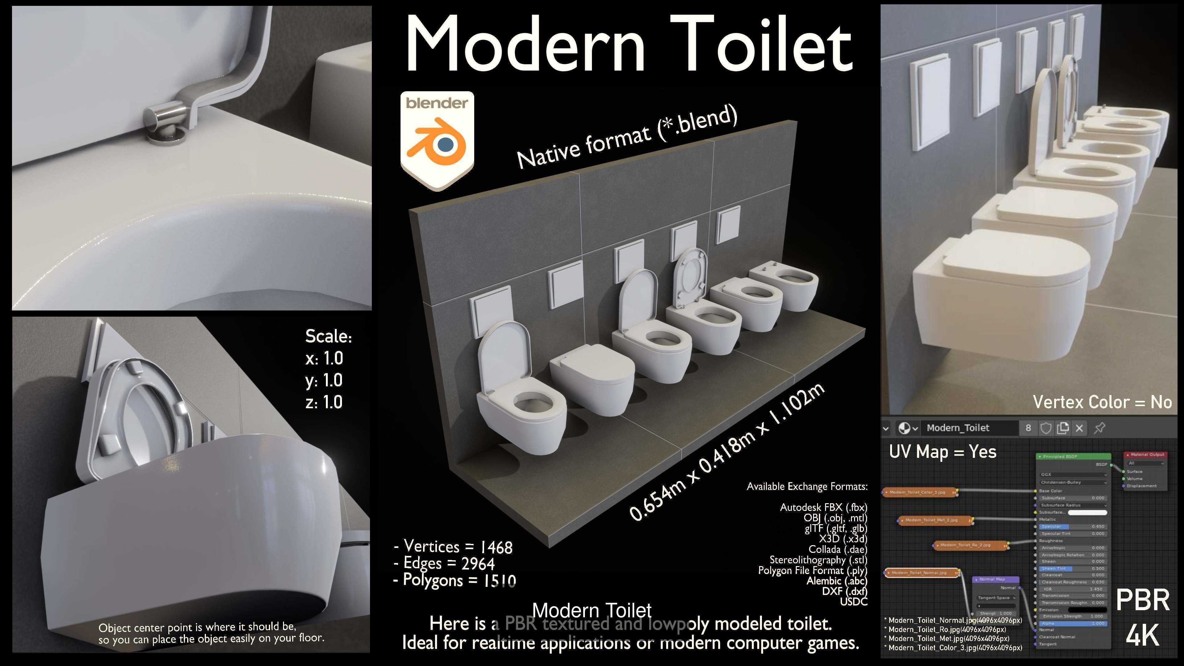 Bathroom Interior Package 5 3D Model Collection_4