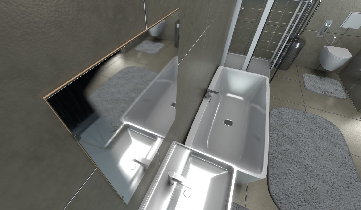 Bathroom Interior Package 5 3D Model Collection_137