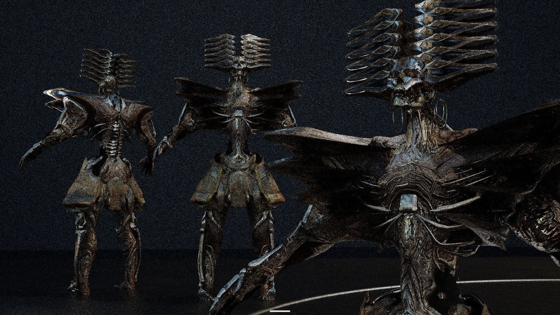 Skull Kings Souls Pack 4 Low-poly 3D model_3