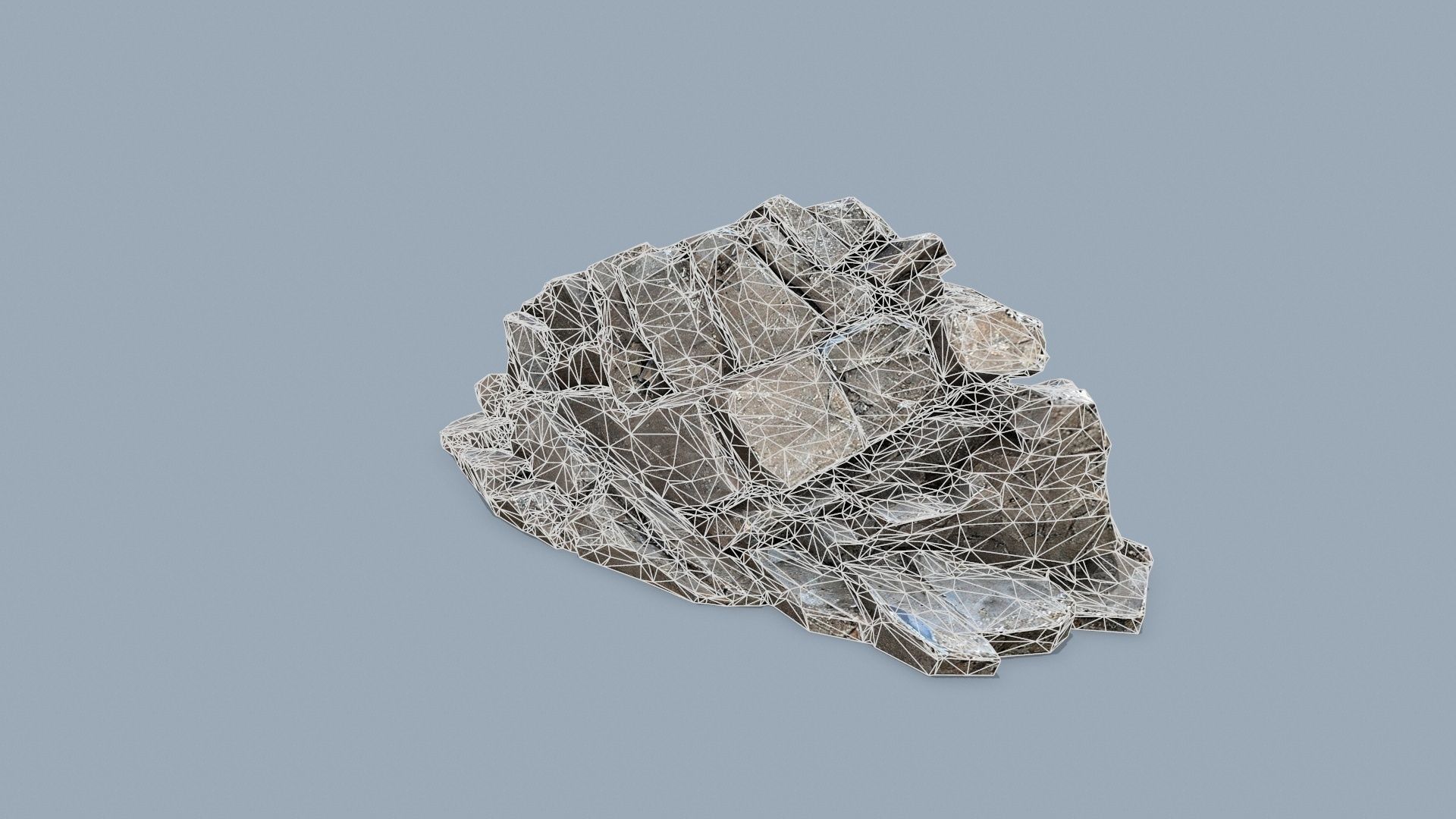 desert rocks Low-poly 3D model_12