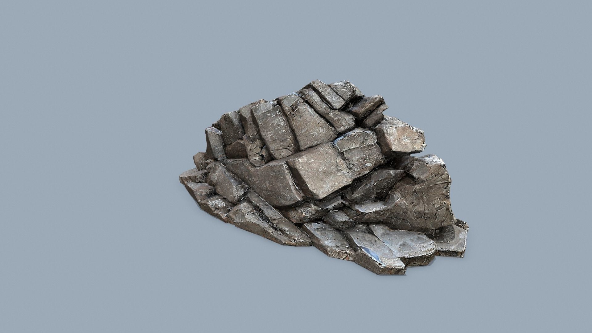 desert rocks Low-poly 3D model_11