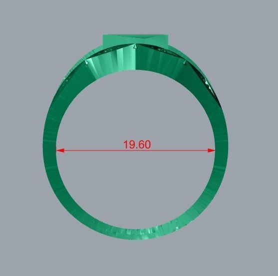 men ring 3D print model_8