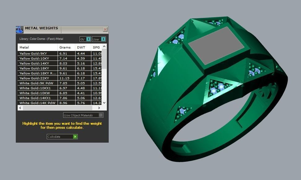 men ring 3D print model_5