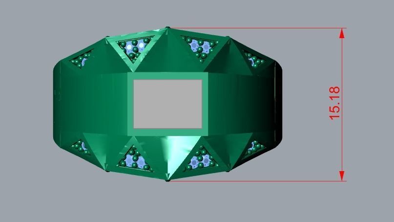 men ring 3D print model_6