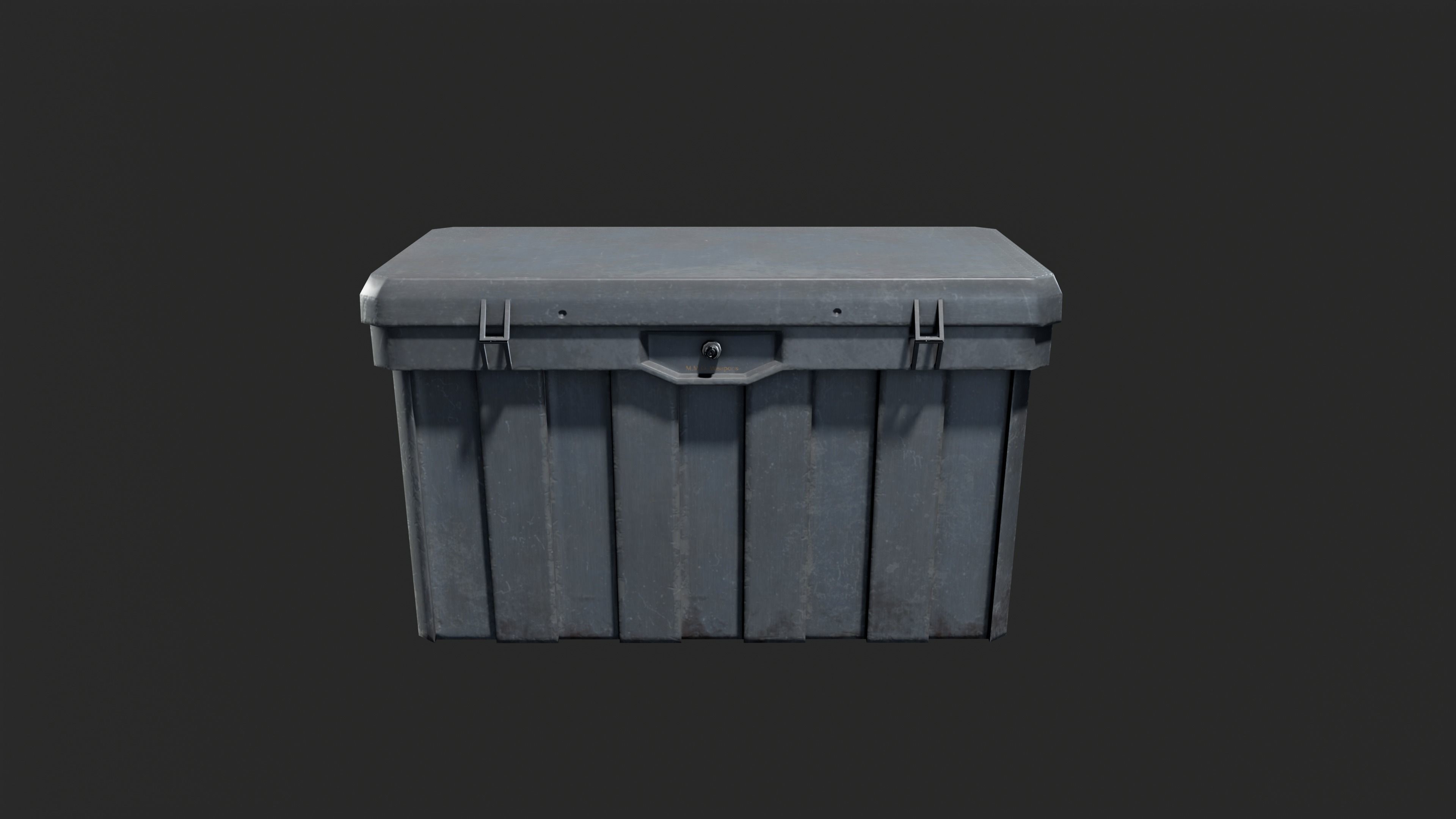 MILITARY - Container 07 - LOW POLY Low-poly 3D model_3