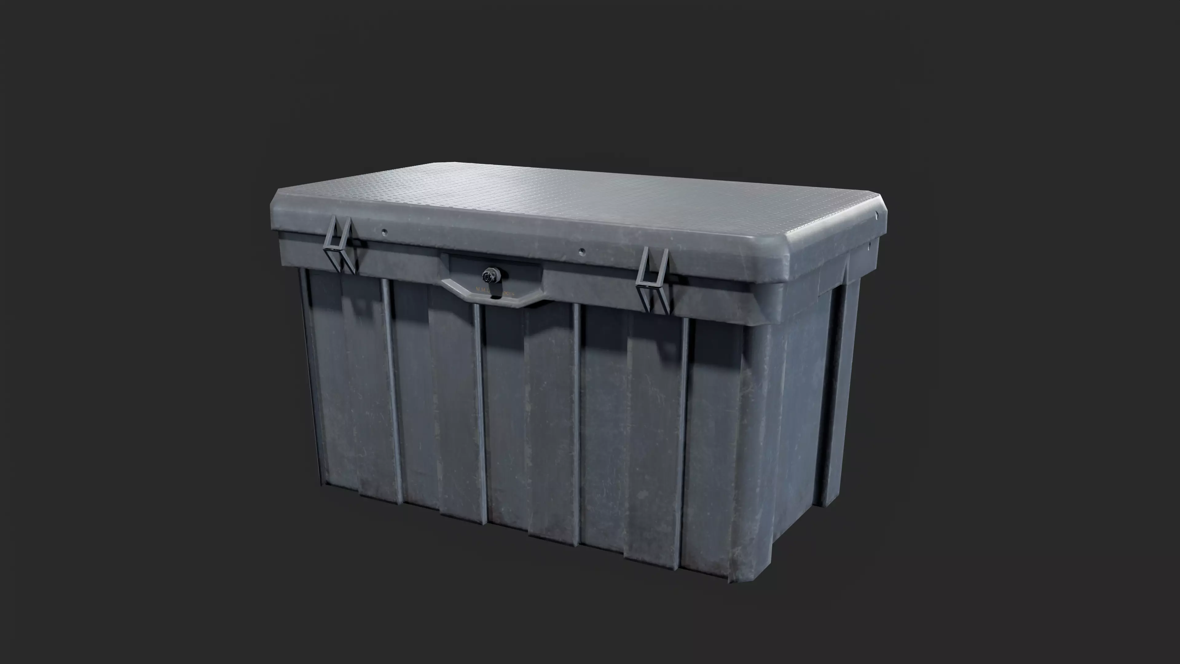 MILITARY - Container 07 - LOW POLY Low-poly 3D model_0