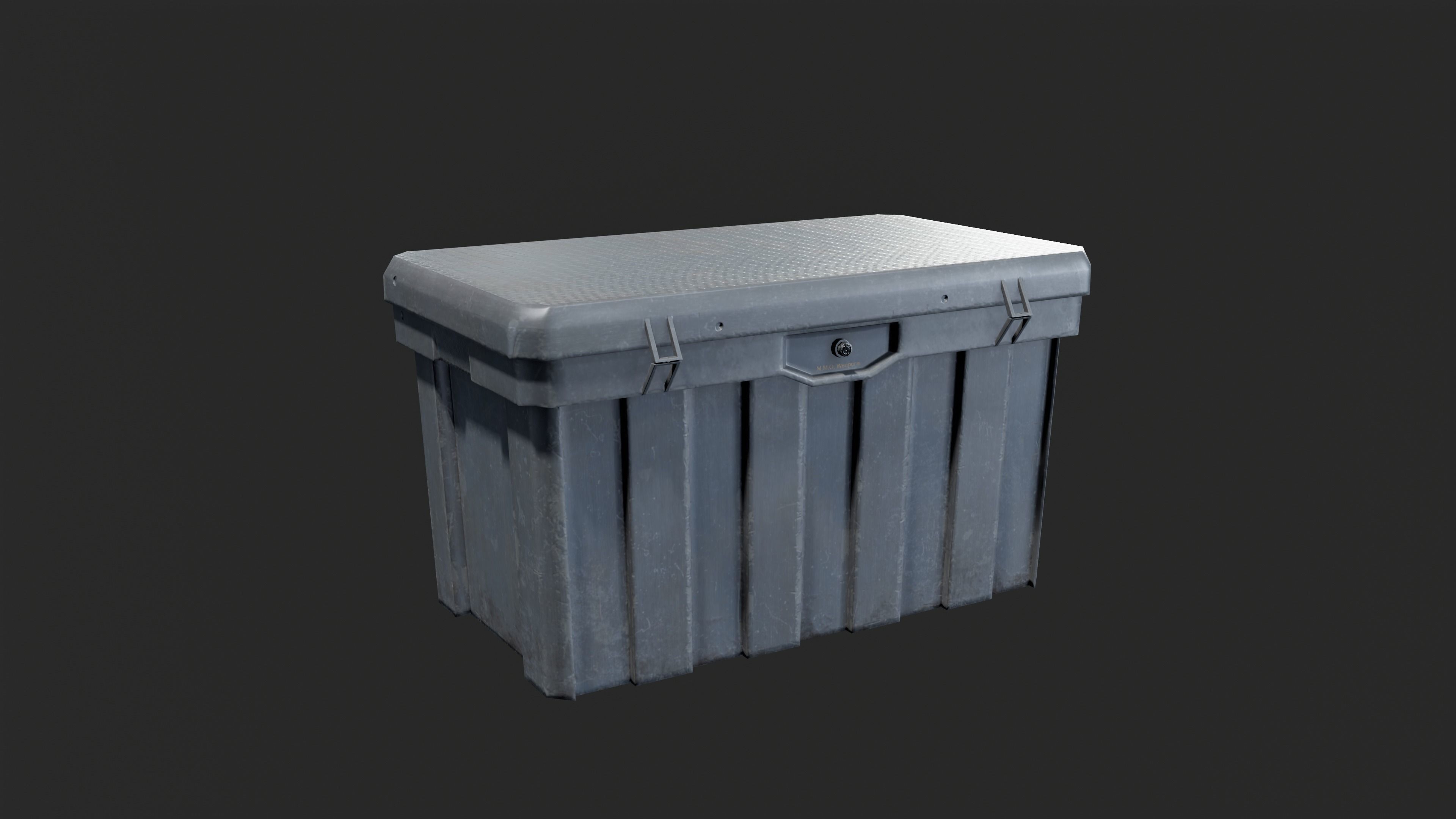 MILITARY - Container 07 - LOW POLY Low-poly 3D model_2
