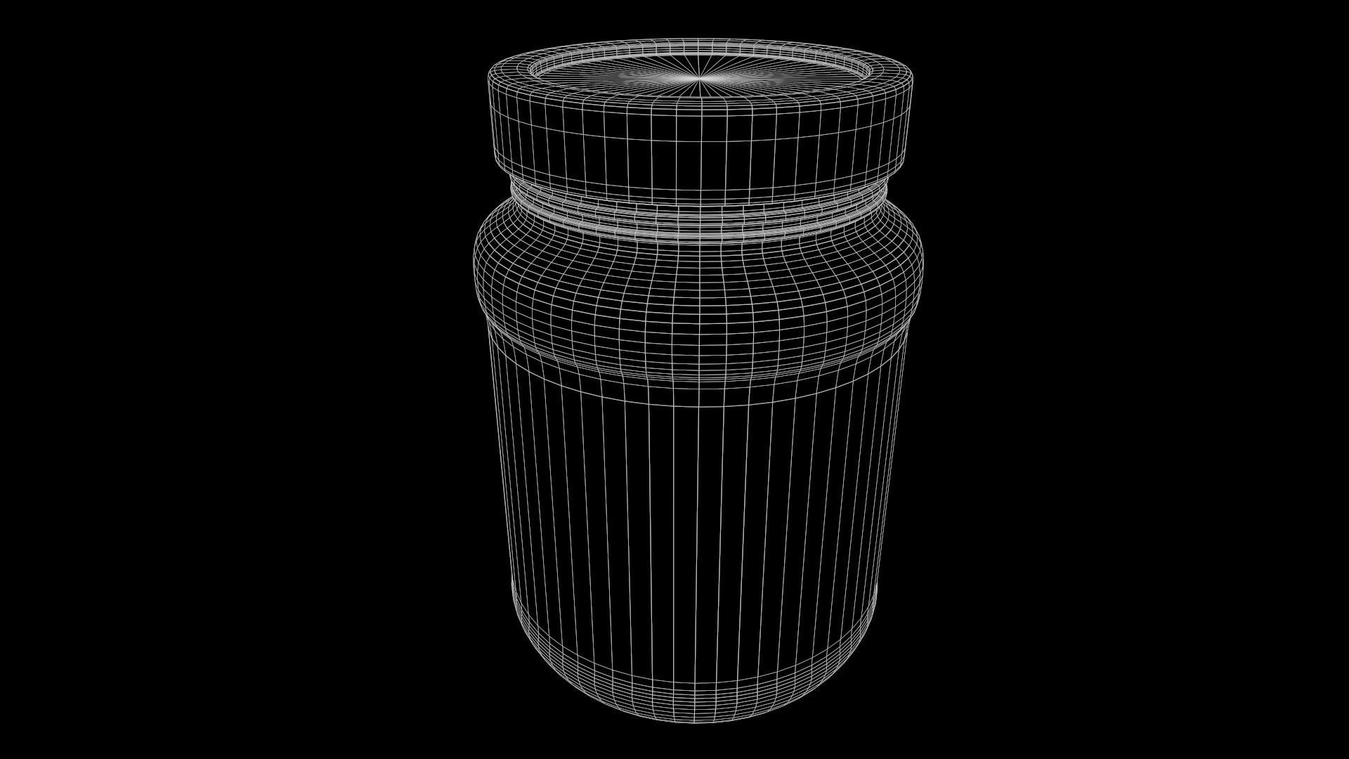 Other sweets-Peanut Butter-PBR GAME READY Low-poly 3D model_1