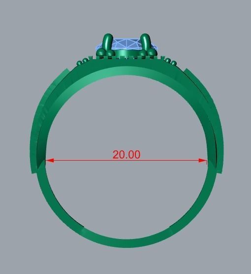 men ring 3D print model_8