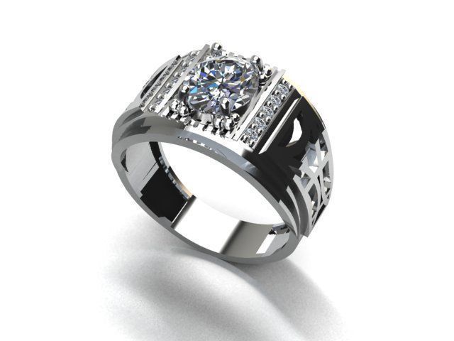 men ring 3D print model_1