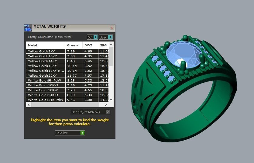 men ring 3D print model_4
