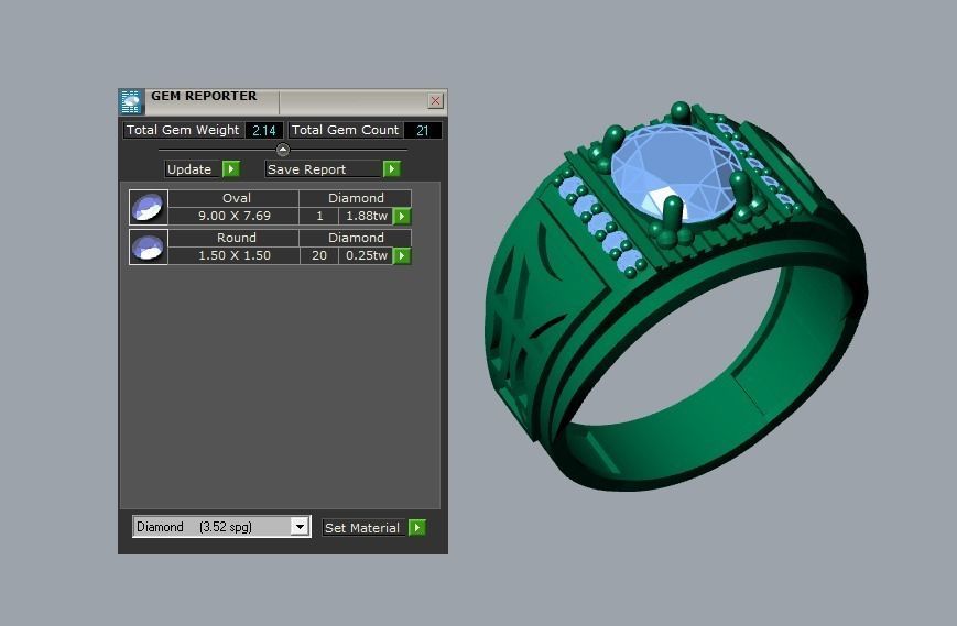 men ring 3D print model_5