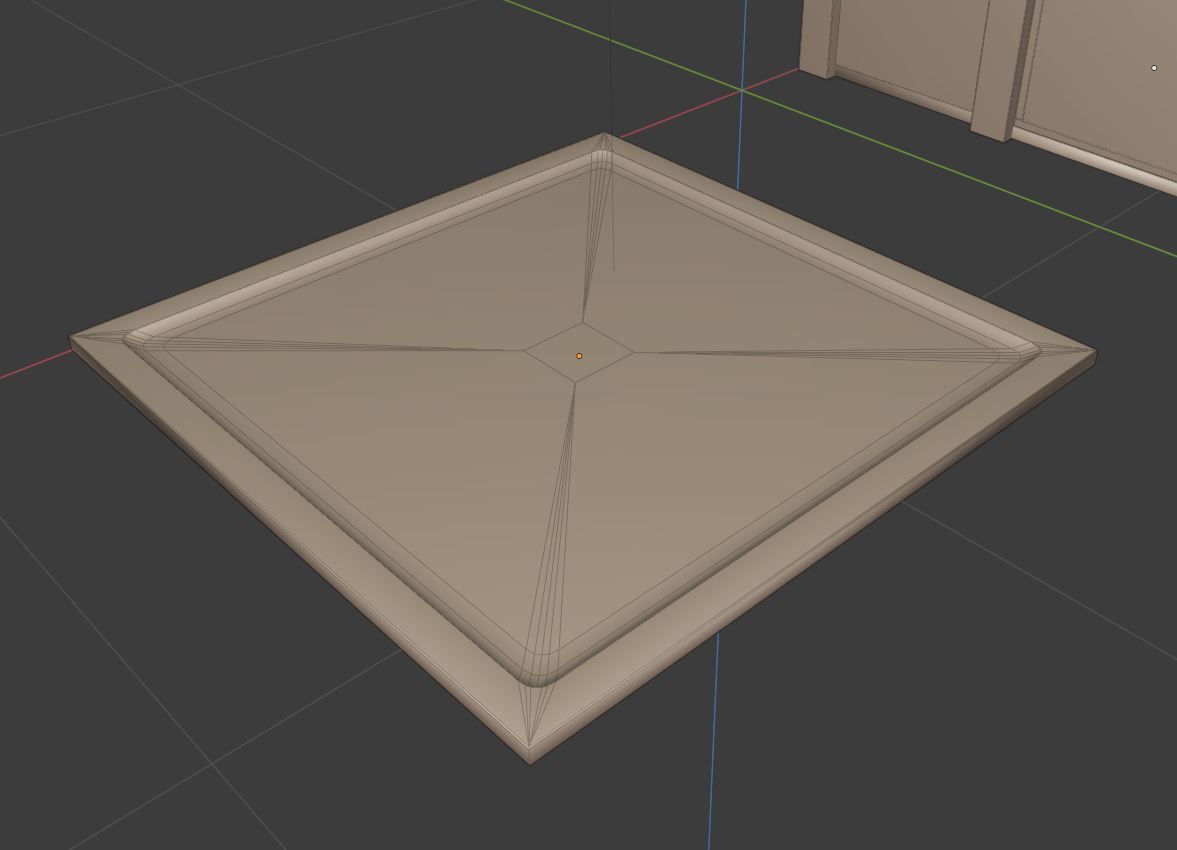 Modern Shower Low-poly 3D model_16