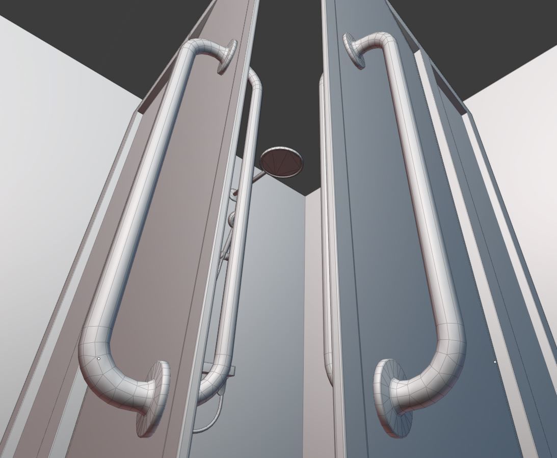 Modern Shower Low-poly 3D model_17