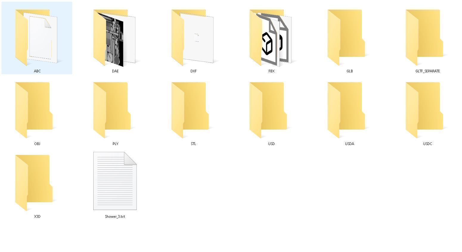 Modern Shower Low-poly 3D model_21