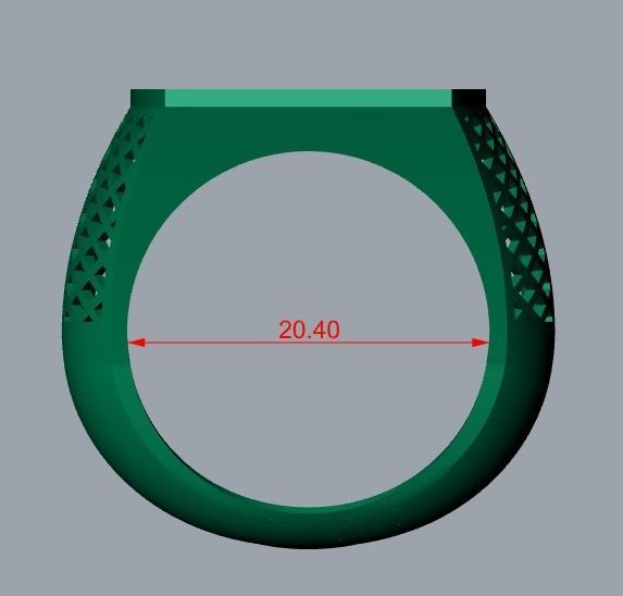 men ring 3D print model_7