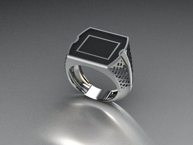 men ring 3D print model_1