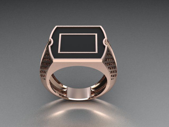 men ring 3D print model_2