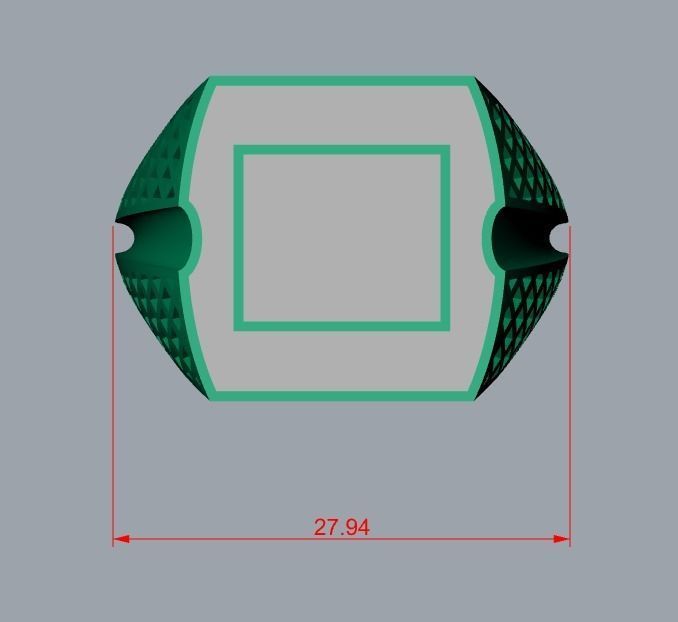 men ring 3D print model_6