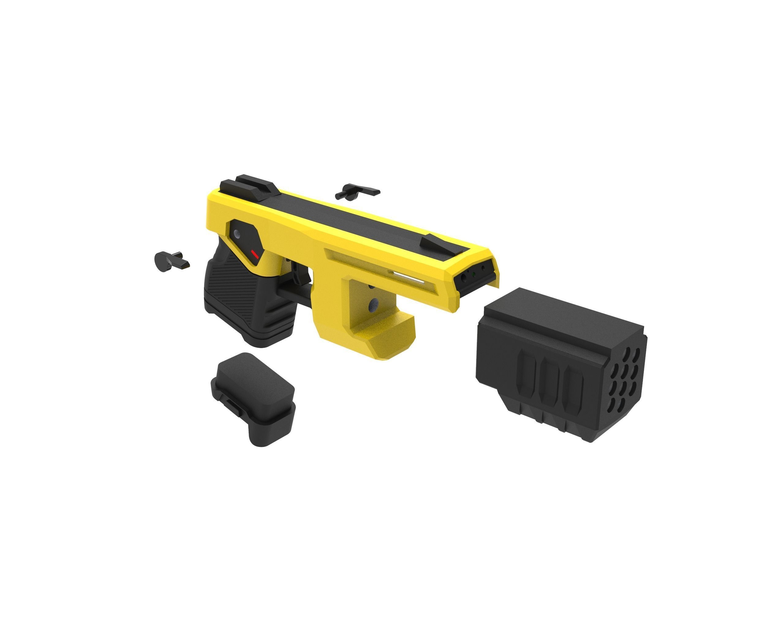 MODEL OF TASER 10 CONDUCTED ELECTRICAL WEAPON 3D print model_13