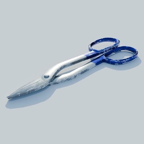 Tin Snips Low-poly 3D model