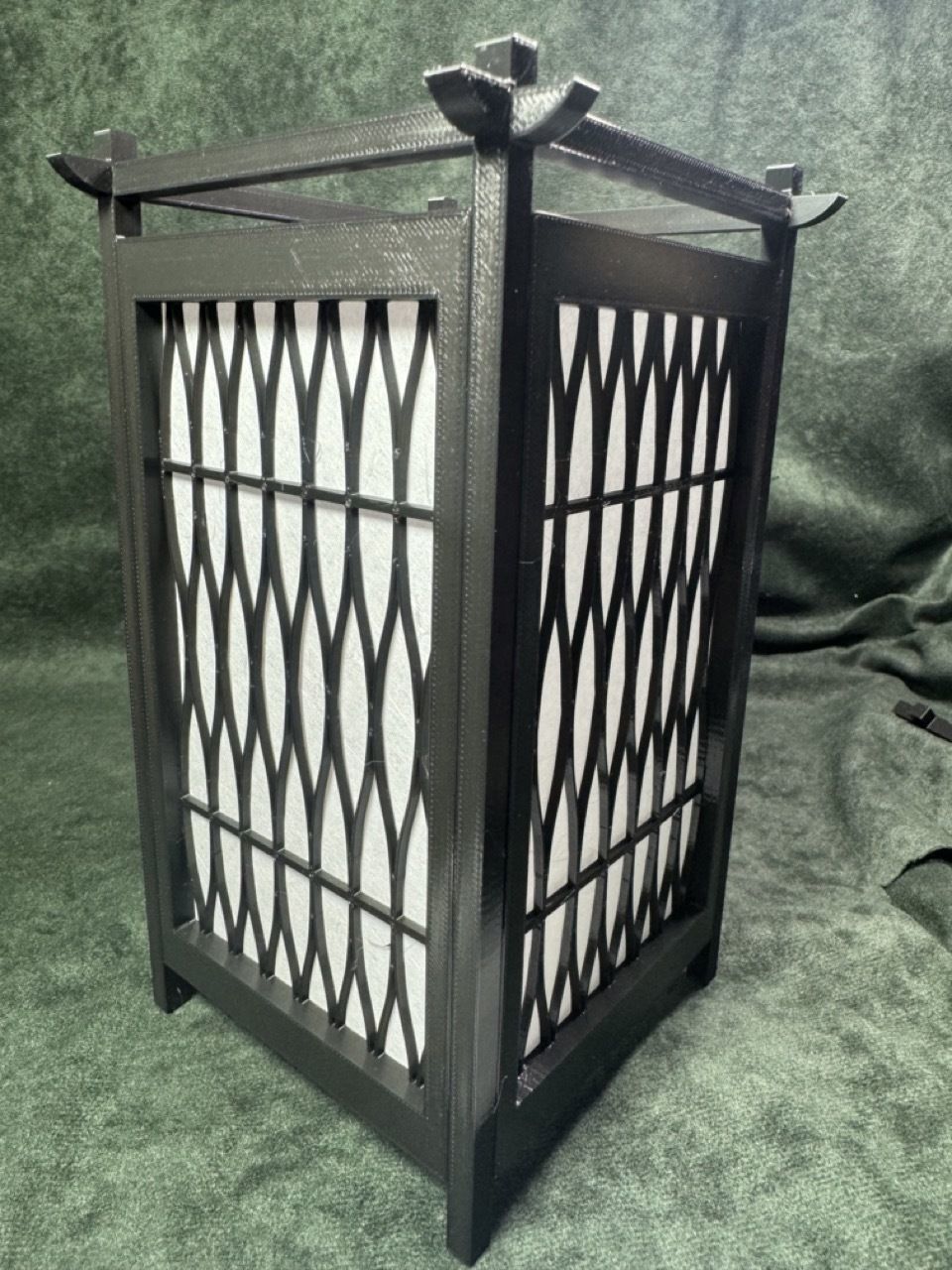 Kumiko Japanese Shoji Lantern - Nawame 3D print model_2