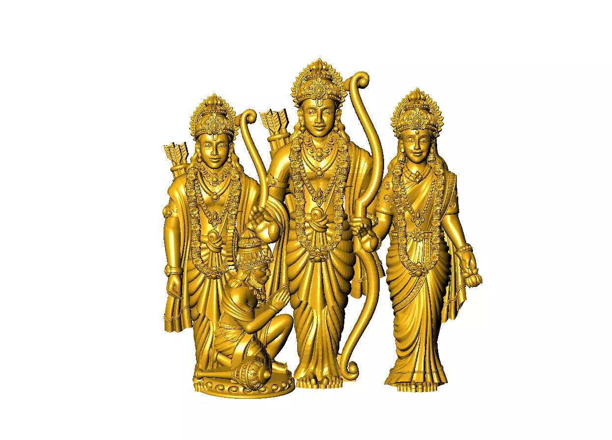 Ram lakshman sita hanuman  3D print model_0