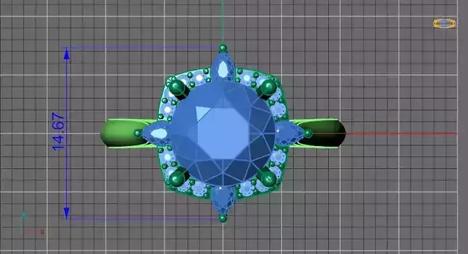 Vintage Halo style Engagement ring