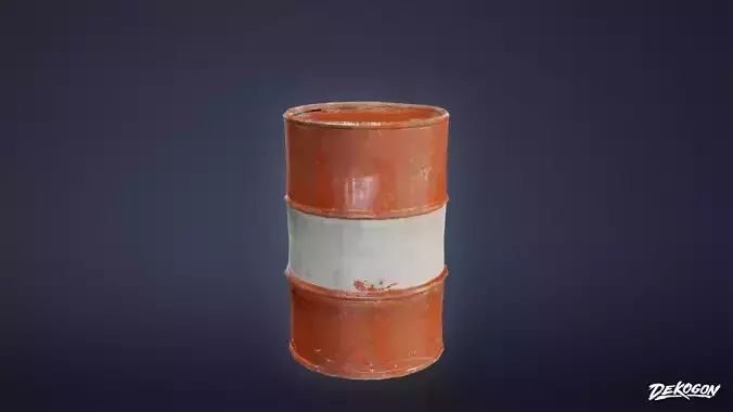 MILITARY - Container Drum 01 - LOW POLY