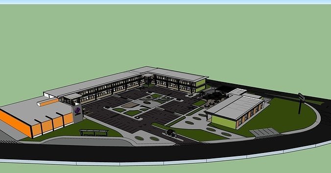 Plaza Comercial  3D model
