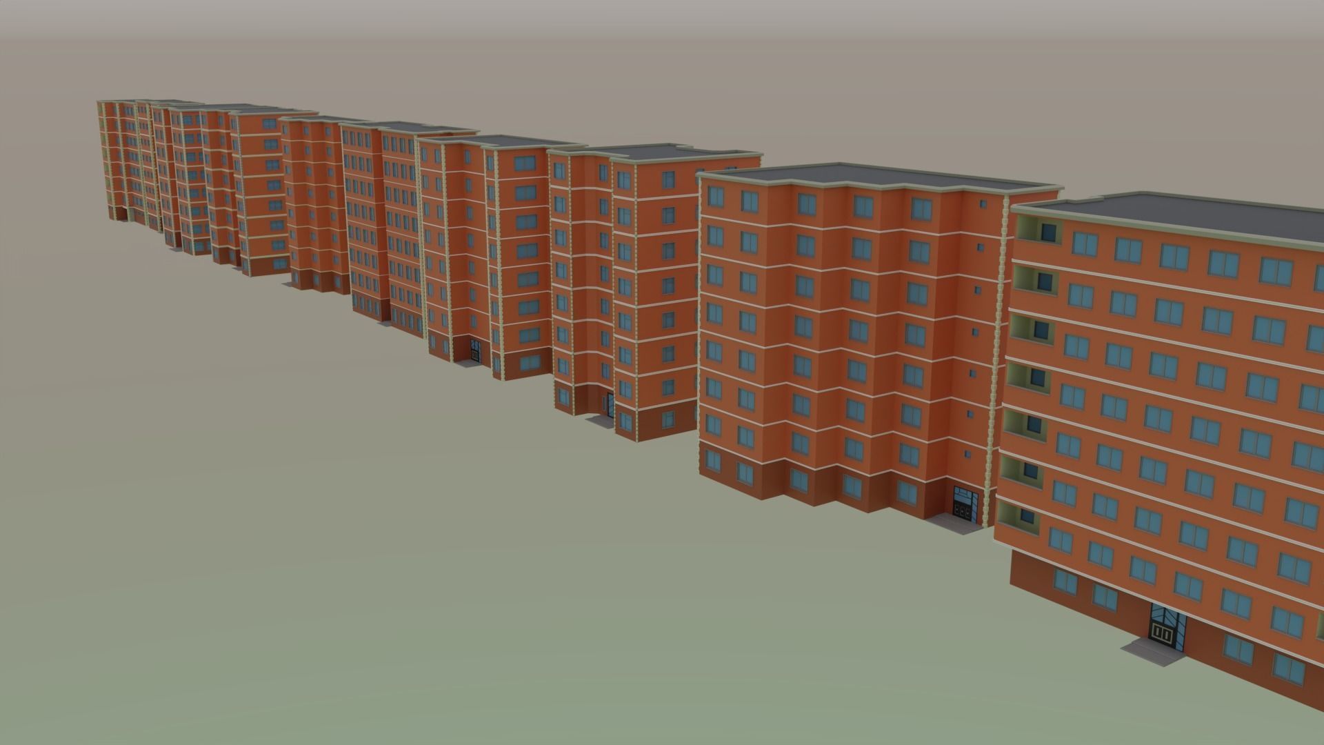 Low Poly City Pack - V1 Low-poly 3D model_4