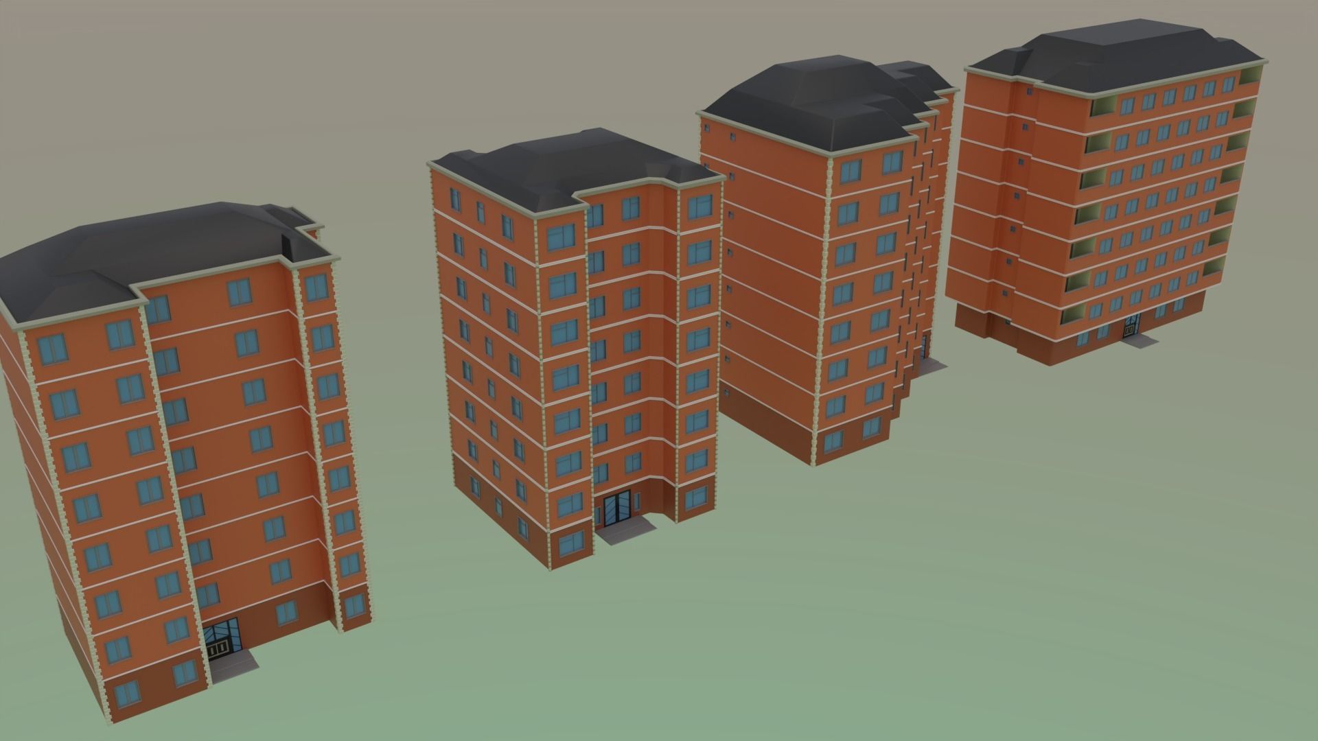 Low Poly City Pack - V1 Low-poly 3D model_6