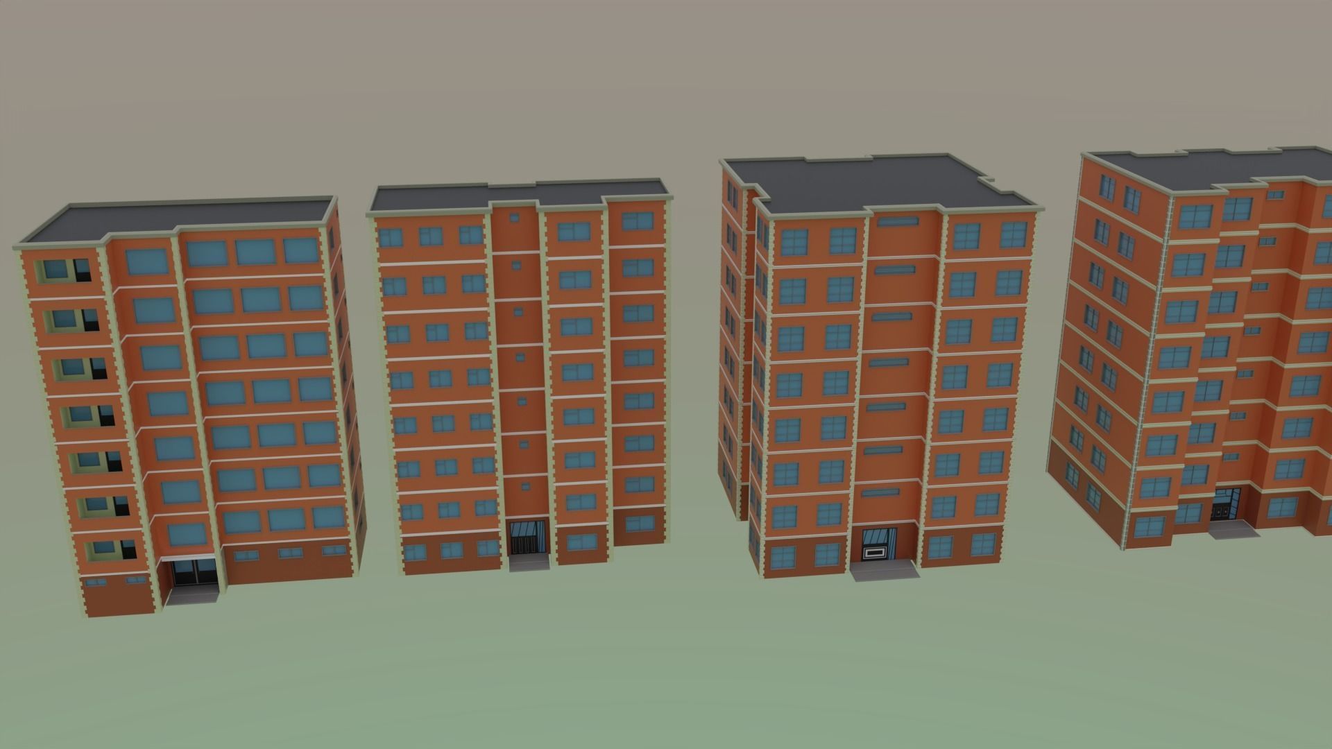Low Poly City Pack - V1 Low-poly 3D model_5