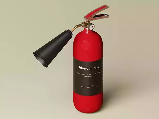 Fire Extinguisher 3D Model