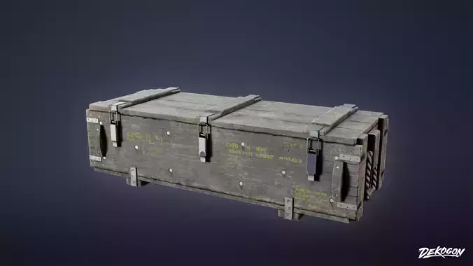 MILITARY - Crate 03 - LOW POLY