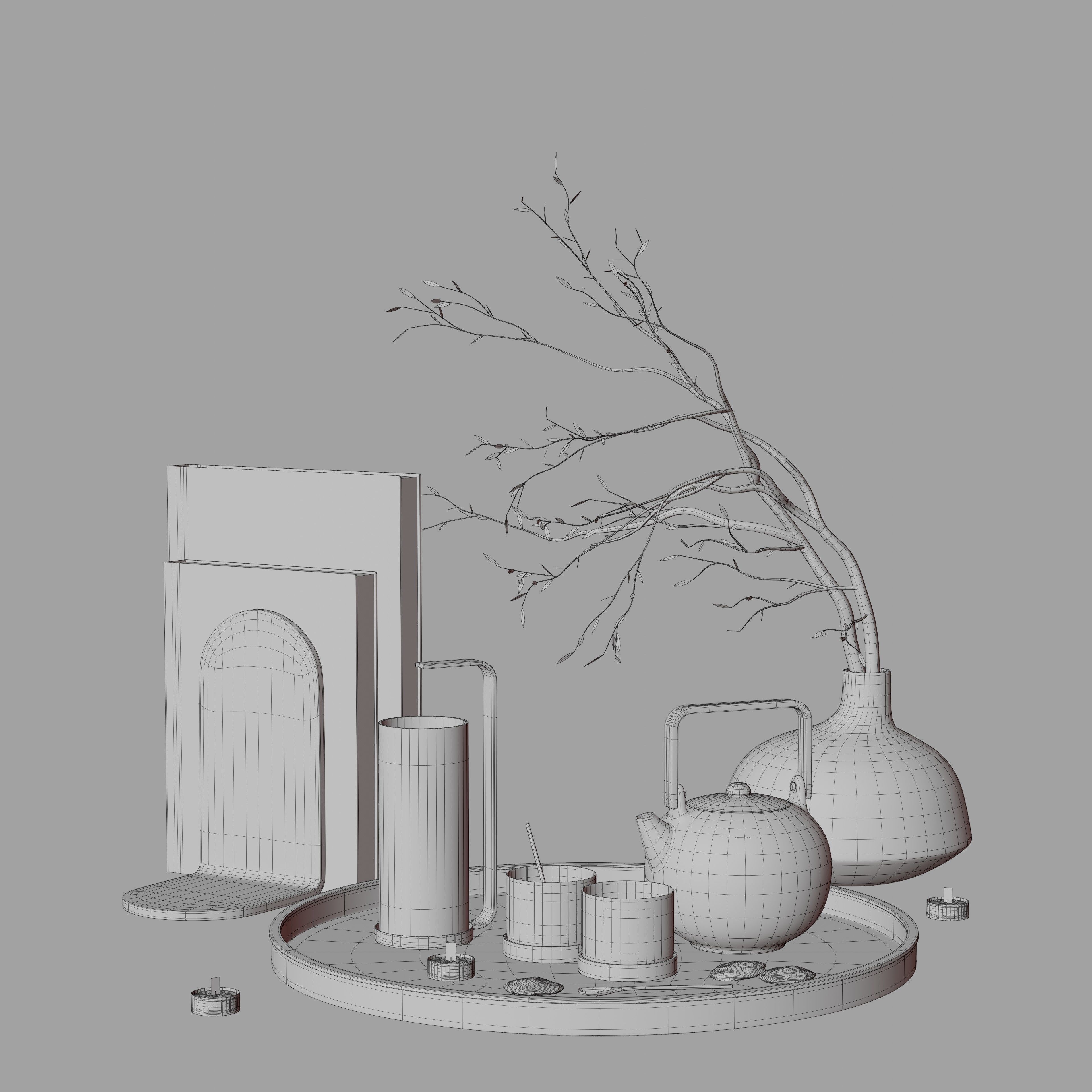 Kitchen Set 3 3D model_3