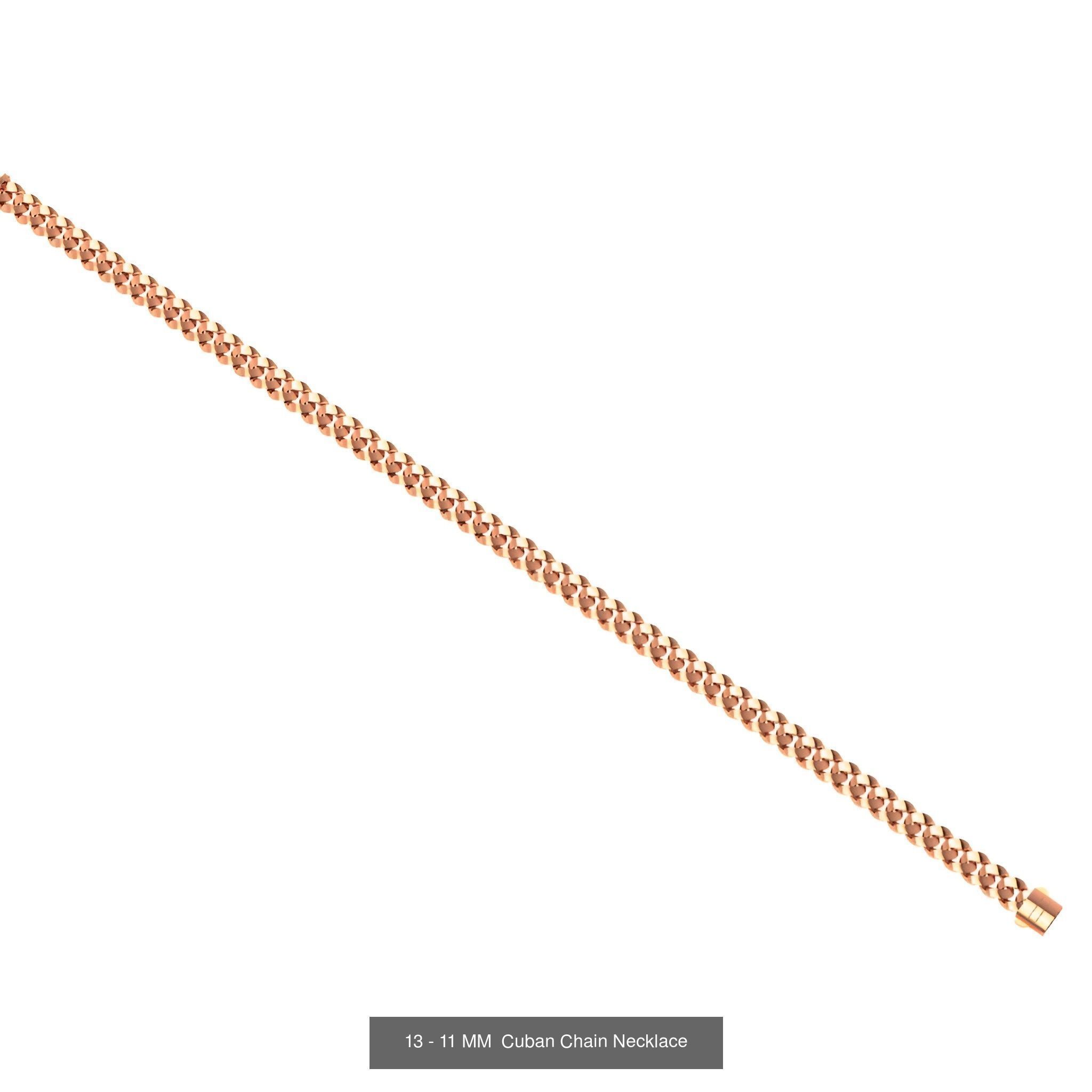 15  Cuban Chain Necklace 3D Model Collection_1