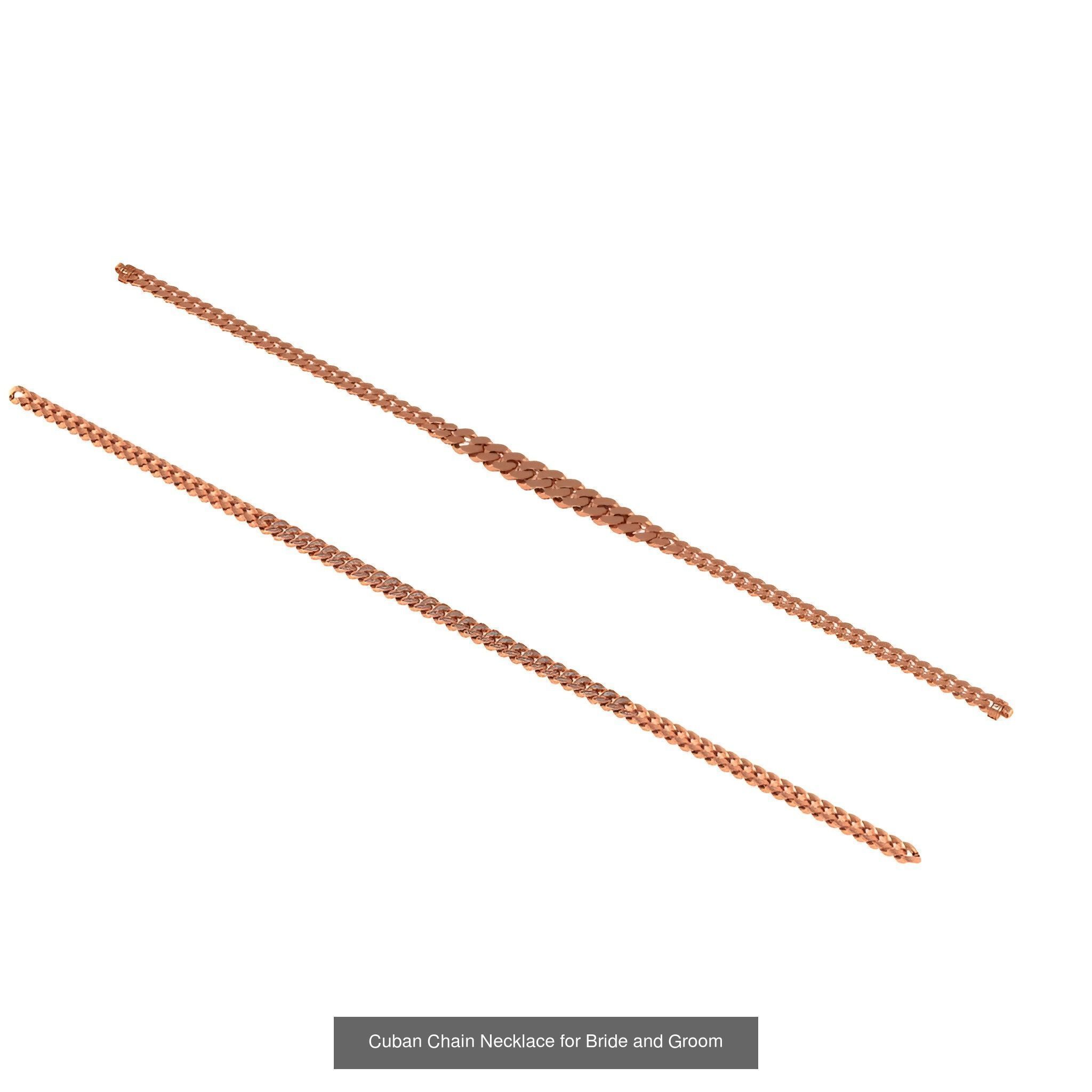 15  Cuban Chain Necklace 3D Model Collection_12