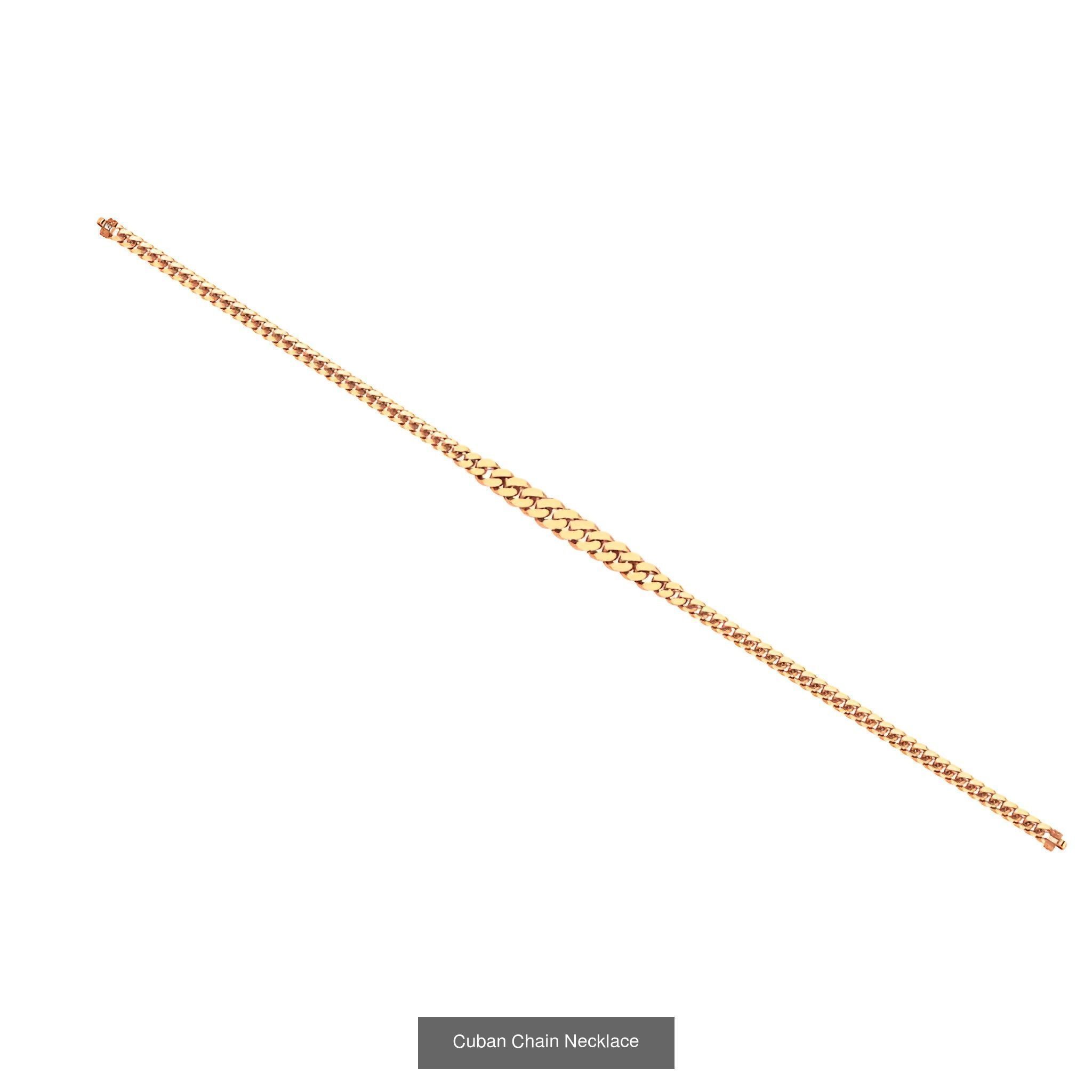 15  Cuban Chain Necklace 3D Model Collection_11