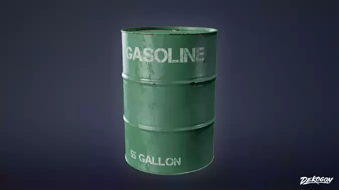 MILITARY - Gas Barrels 01 - LOW POLY