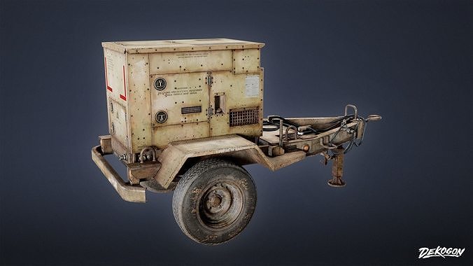 MILITARY - Generator 01 - LOW POLY Low-poly 3D model 3
