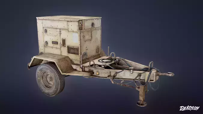 MILITARY - Generator 01 - LOW POLY Low-poly 3D model