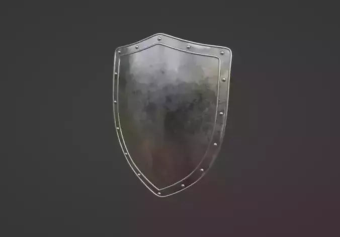 Medieval Sheild Low-poly 3D model
