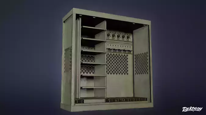 MILITARY - Gun Rack 01 - LOW POLY