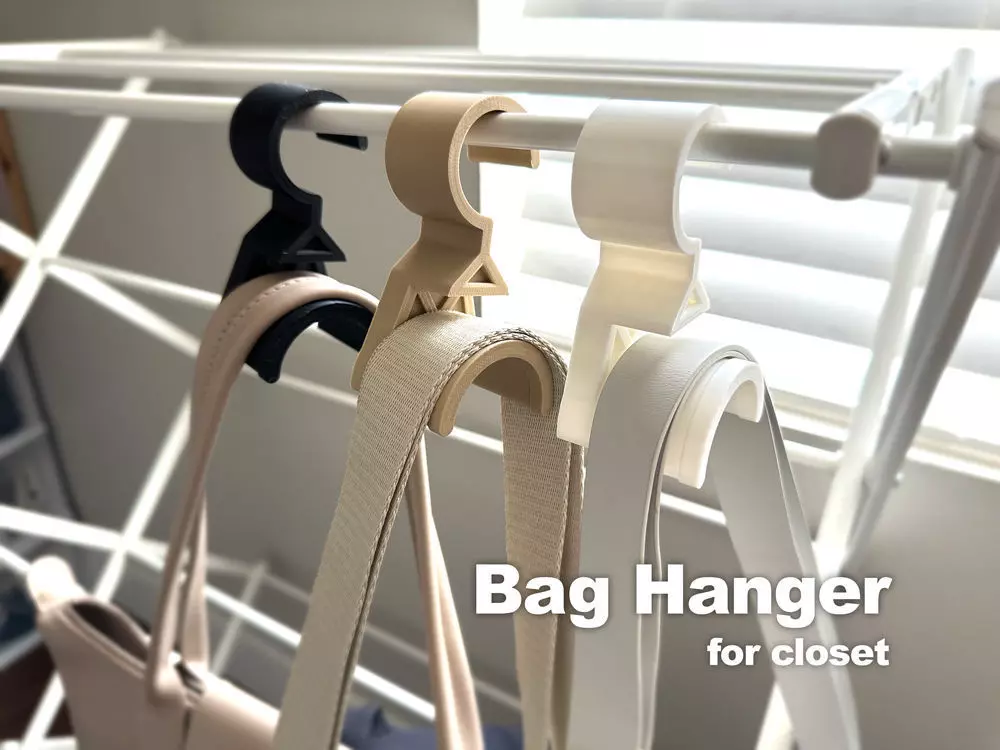 BAG HANGER FOR CLOSET 3D print model