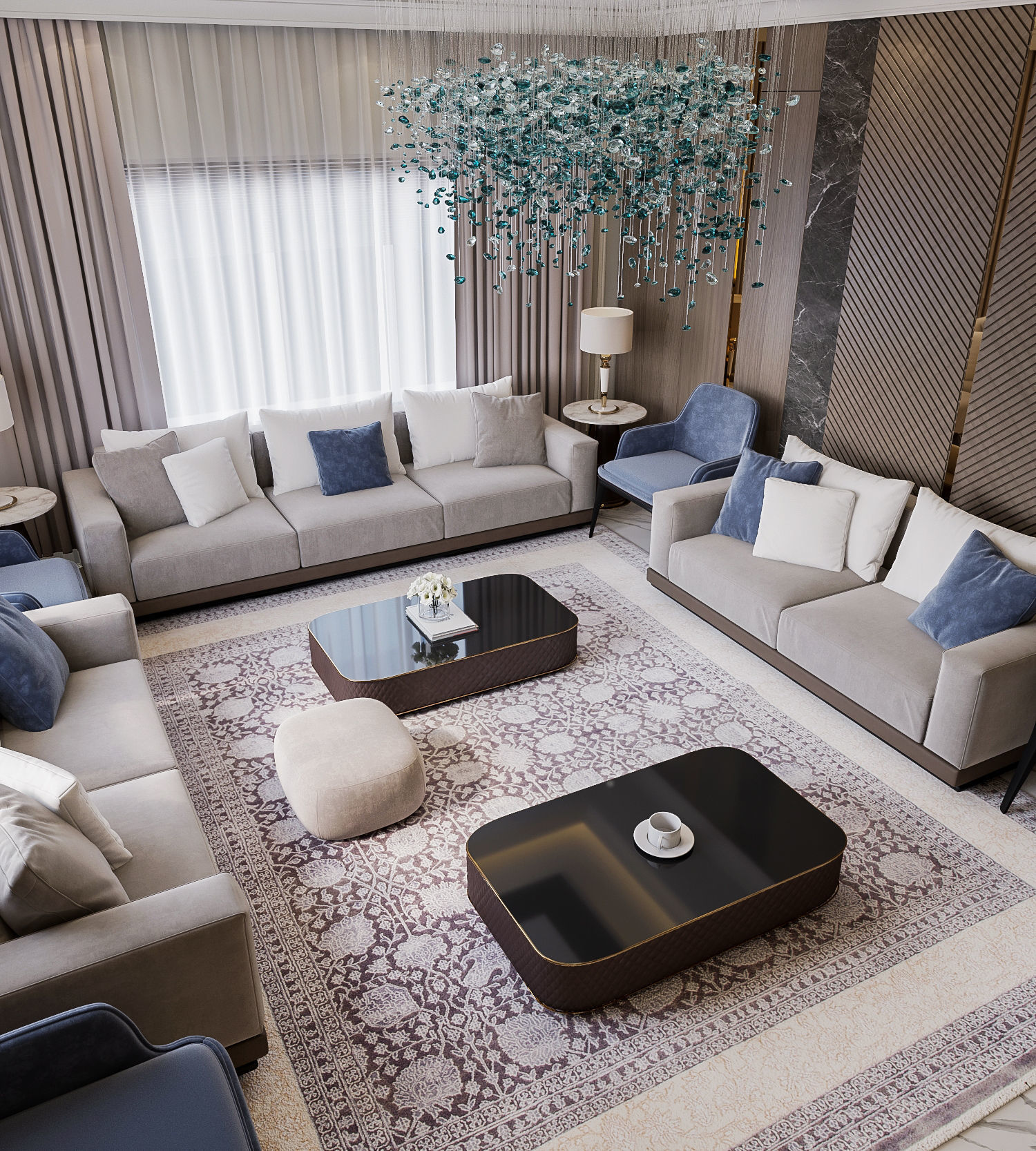 Modern Reception 3D model_1