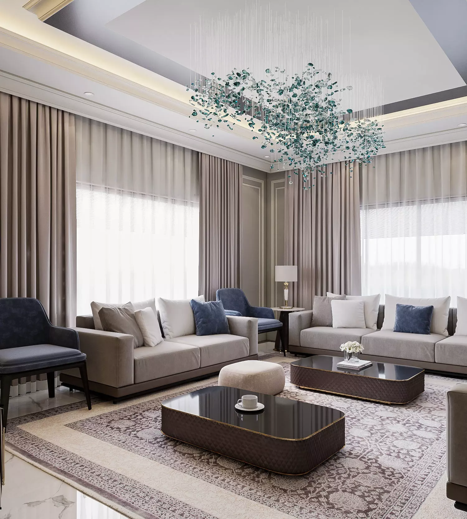 Modern Reception 3D model_0